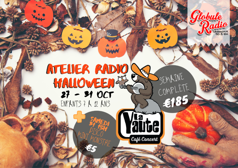 HALLOWEEN POSTER GLOBULE RADIO CHAMONIX